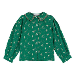 Emile et Ida - Lapinou Blouse | Green