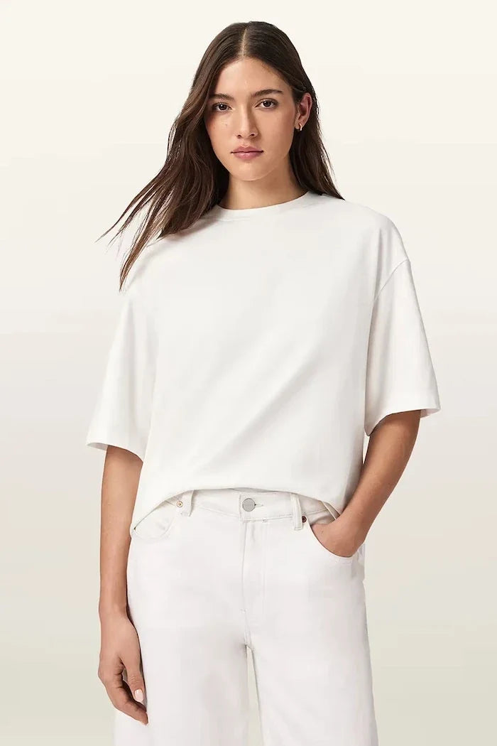 AllSaints ESME kadın pamuklu oversize tişört