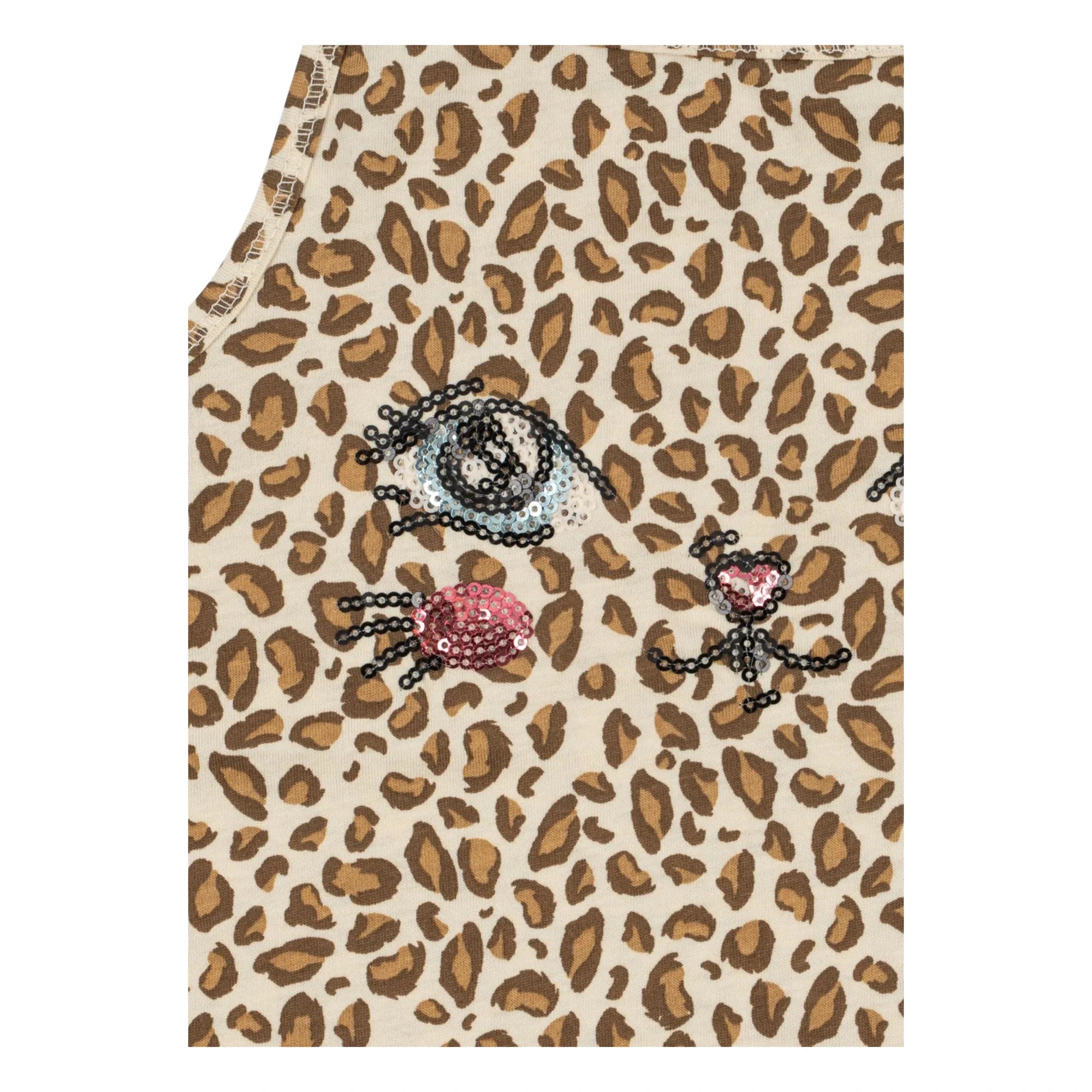Konges Sløjd - Famo Leopard Bio-Baumwollkleid | Beige