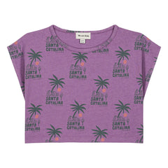 We Are Kids - Crop T-shirt Jodie Palm Organik Pamuk | Mor