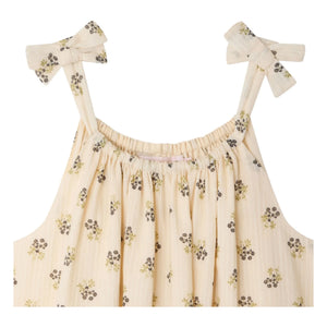 Bonpoint - Eloise Fleurie Kleid aus Bio-Baumwolle | Ecru