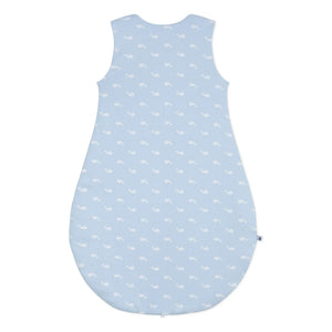 Petit Bateau - Baleines Organik Pamuklu uyku tulumu | Açık Mavi