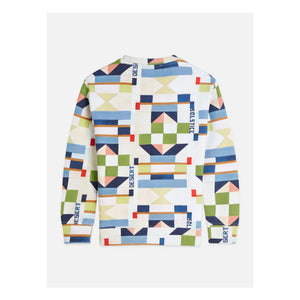 Scotch & Soda – Geometrisches Sweatshirt | Weiß