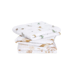 aden + anais Organic Cotton Muslin Squares - 3 Pack - Safari Dreams-Muslin Squares-Safari Dreams- | Natural Baby Shower