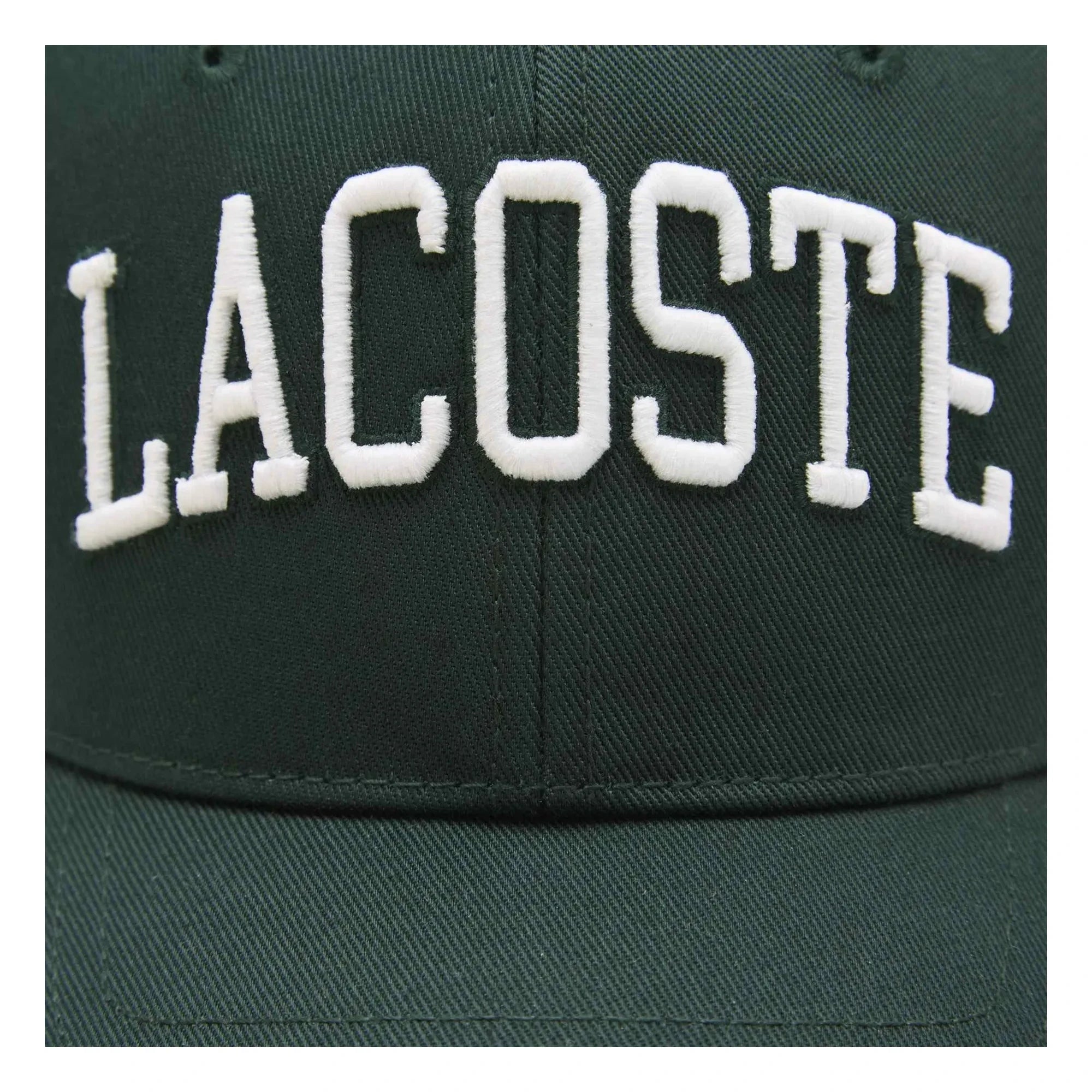 Lacoste - Wordmark Logo Organic Cotton Hat | Green