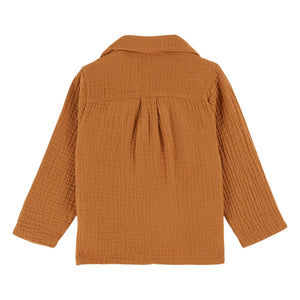 Emile et Ida - Jacke aus Baumwollgaze | Karamell