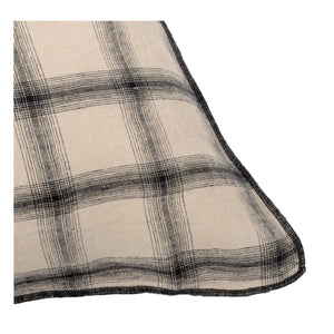 Le Monde Sauvage - Highlands Gewaschener Leinenkissenbezug | Beige Rosa