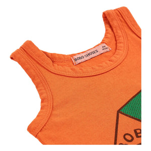Bobo Choses - Niche Organic Cotton Tank Top | Orange