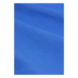 Arsène et Les Pipelettes - Solid sleeveless organic cotton voile top | Blue azure