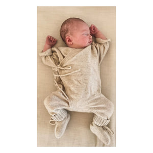 My Little Freckle - Organic Cashmere Baby Romper | Beige