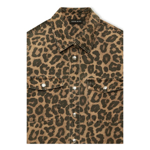 Anine Bing - Paxton Leopar Gömlek | Kahverengi