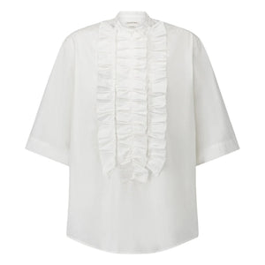 Laurence Bras – Bluse Magrita Kurze Baumwolle | Weiß