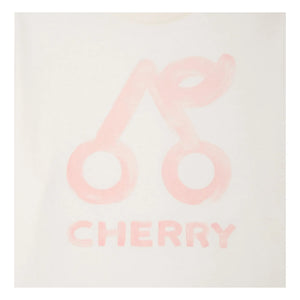 Bonpoint - Lele Cherry T-Shirt aus Bio-Baumwolle | Creme