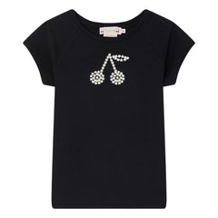 Bonpoint - Asmae Kiraz Bio-Baumwoll-T-Shirt | Schwarz