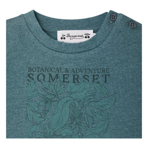 Bonpoint - Tom T-shirt Organik pamuk | Peacock blue