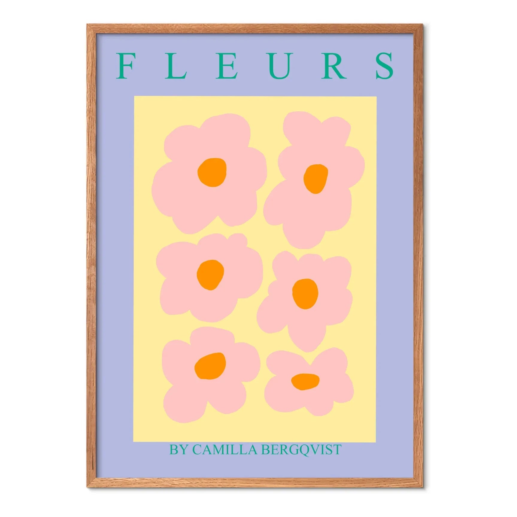 Poster and Frame - Frameless Fleurs Gul Poster