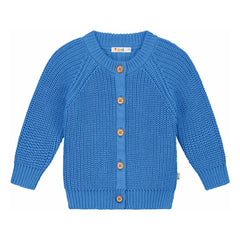 Yuki - Raglan-Cardigan aus Bio-Baumwolle | Blau