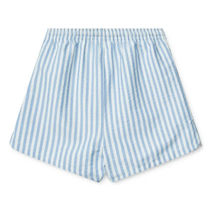 Liewood - Aiden Seersucker Badeshorts aus recycelten Fasern | Hellblau