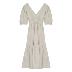 the new society - Aloe Linen Dress | Sand