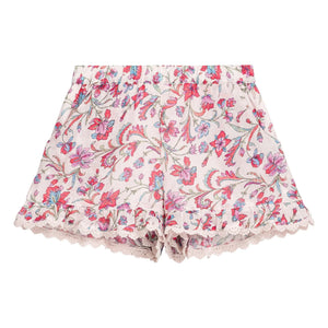 Louise Misha - Vallaloid Blumenmuster Kurze Shorts | Creme