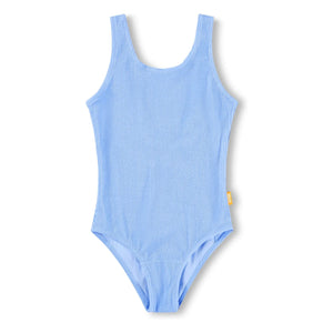 Molo - Ribbed Swimsuit Nika Crepe Recycled Fibers | Light Blue