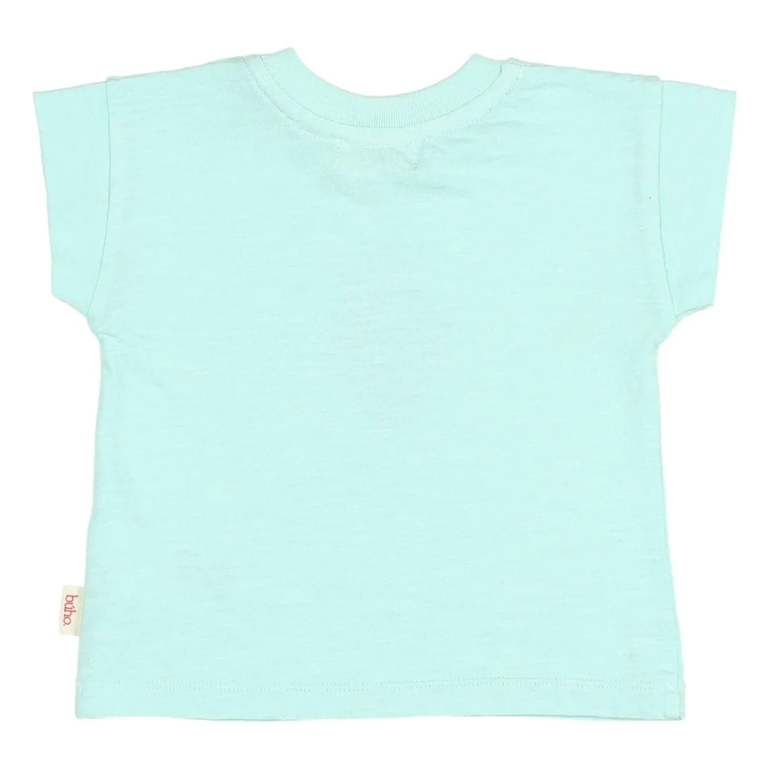 Búho - Erdbeer-Baby-T-Shirt aus Bio-Baumwolle | Aqua