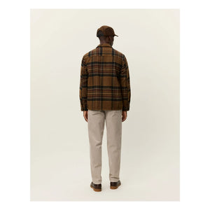 Les Deux - Kaleb Ekoseli Yün Overshirt | Kahverengi