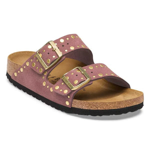 BIRKENSTOCK - Arizona Rivets Süet Sandaletler | Kiremit kırmızısı