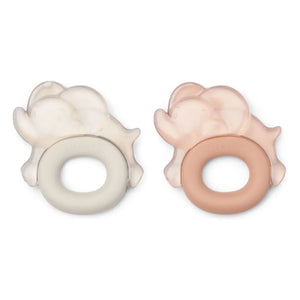 Liewood - Rita Soothing Teething Rings - Set of 2 | Pale Tuscany/Sandy