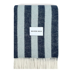 Maison Deux - Candy Wrap yün battaniye | Lacivert