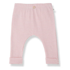1+ in the family - Striped Gava Ribbed Leggings | Powder