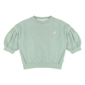 Jenest - Balon Etoile organik pamuk sweatshirt | Badem yeşili