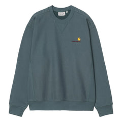 Carhartt WIP - American Script Sweatshirt | Blau Grün
