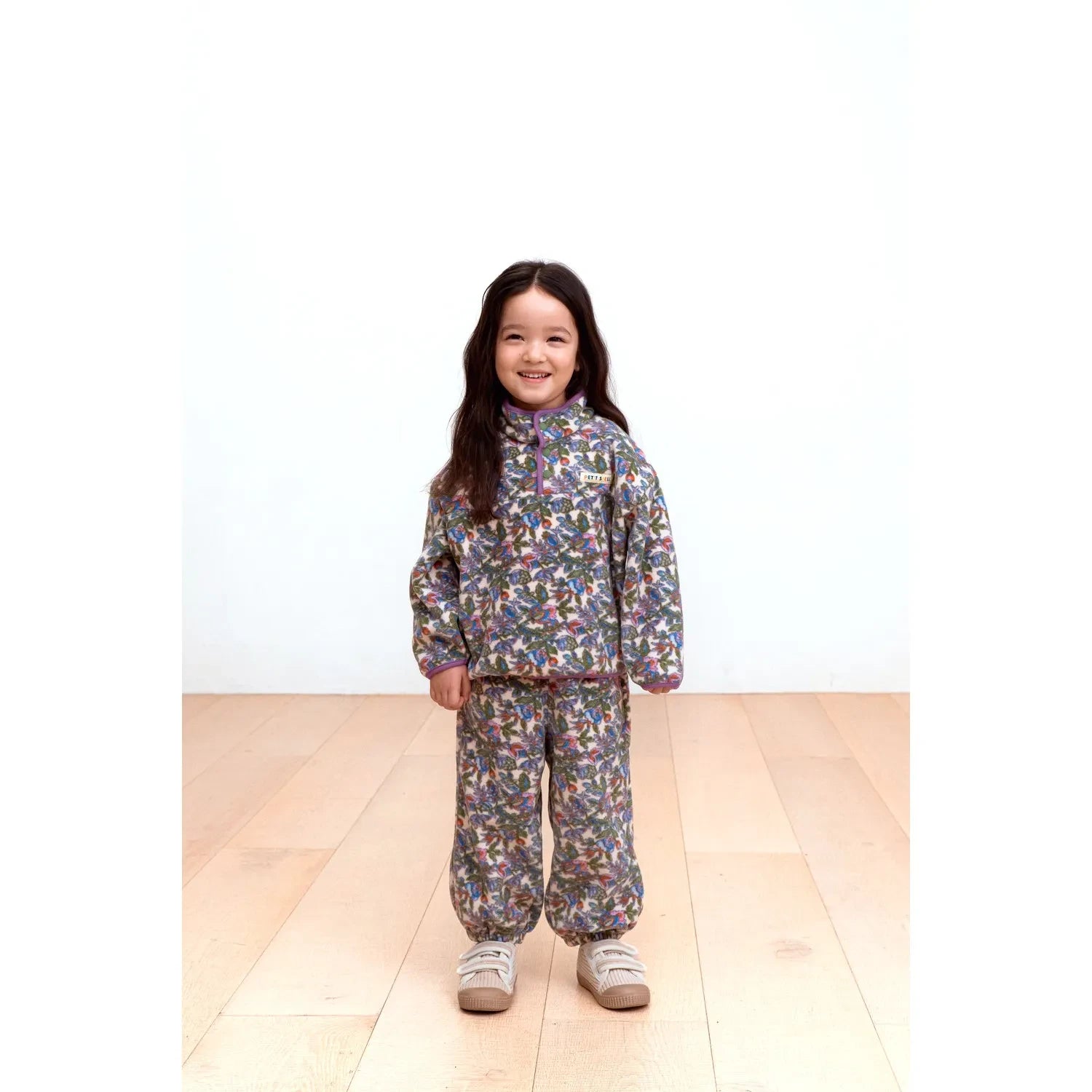Petit Stella - Floral Fleece Set | Purple