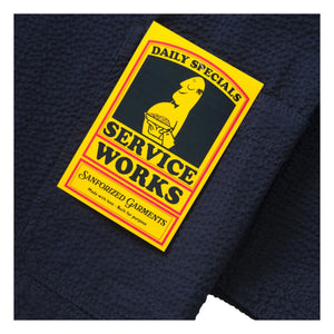 Service Works - Seersucker Server ceket | Koyu Mavi