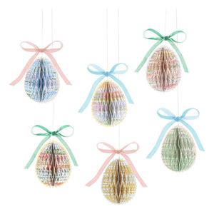 Meri Meri - Decorative Hanging Eggs - Meri Meri x Liberty - 6-piece Set
