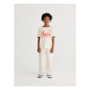 Bobo Choses - Organik Pamuklu Twill Panelli Pantolon | Beyaz