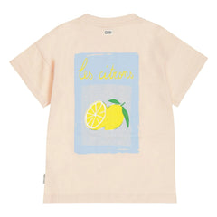 Tumble N'Dry - Oversize T-Shirt Lemons Organic cotton | Peach