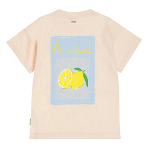 Tumble N'Dry - Oversize T-Shirt Lemons Organic cotton | Peach