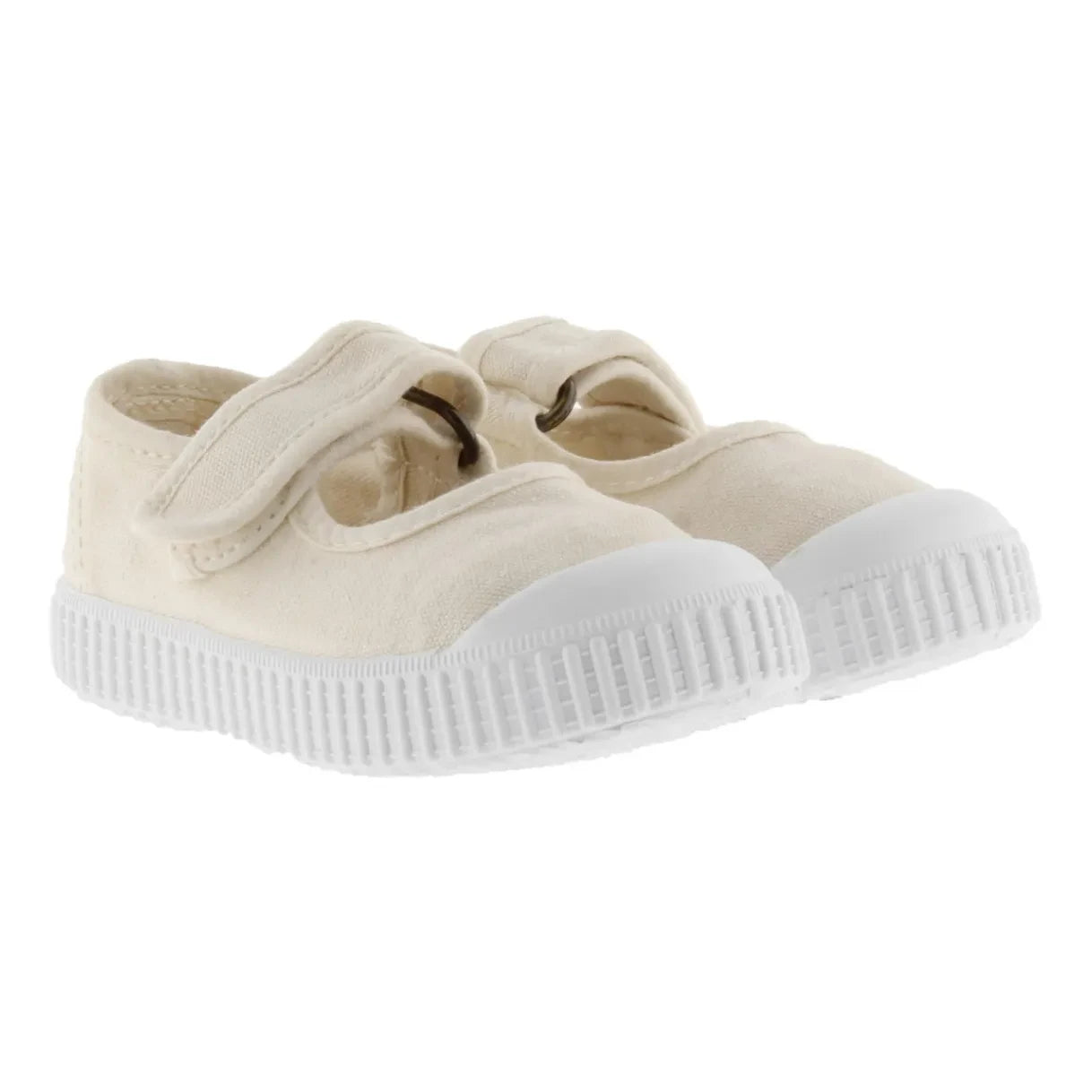 Victoria - Mercedes Tira Lona Velcro Sneaker | Krem