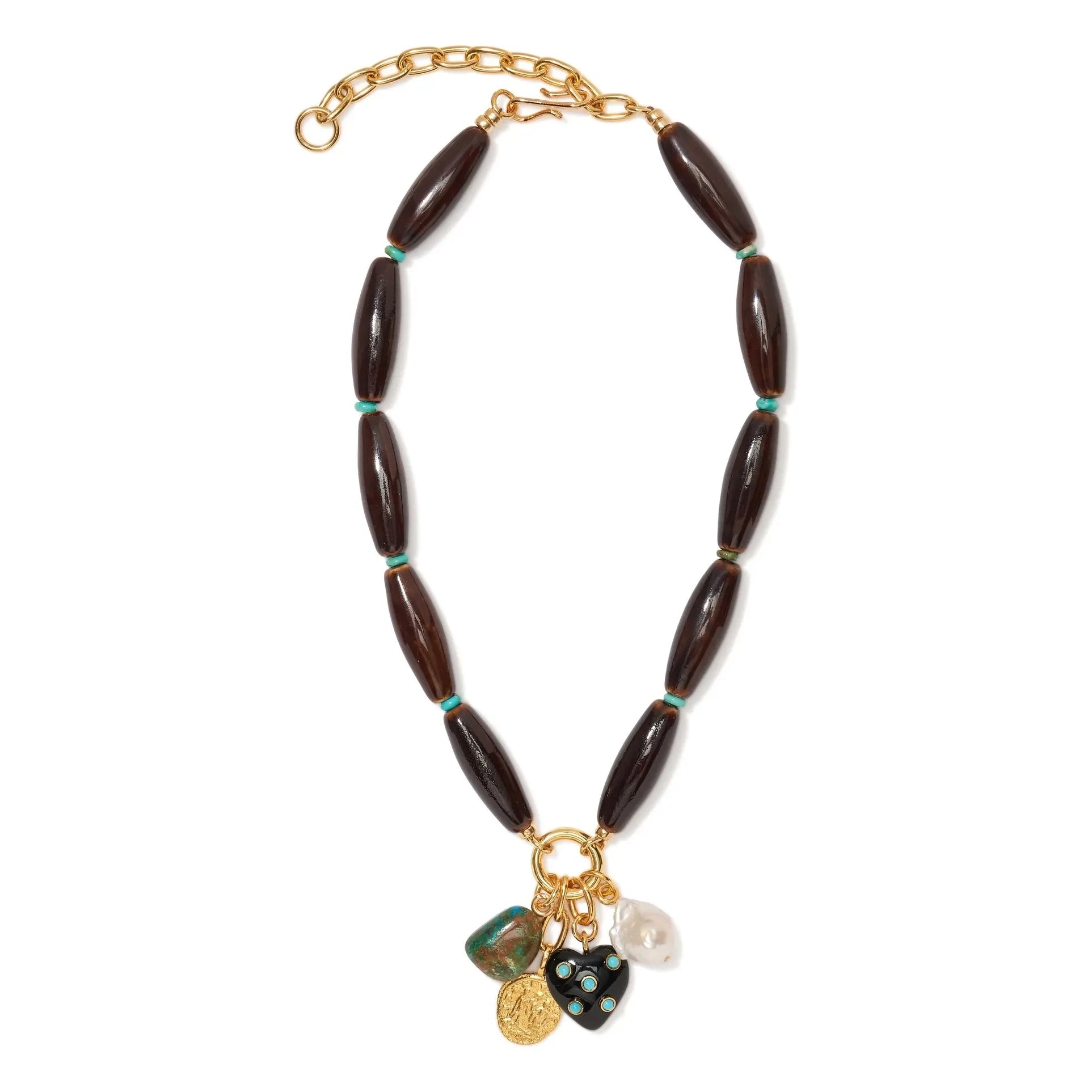 Lizzie Fortunato - Marilla-Halskette | Dunkelbraun