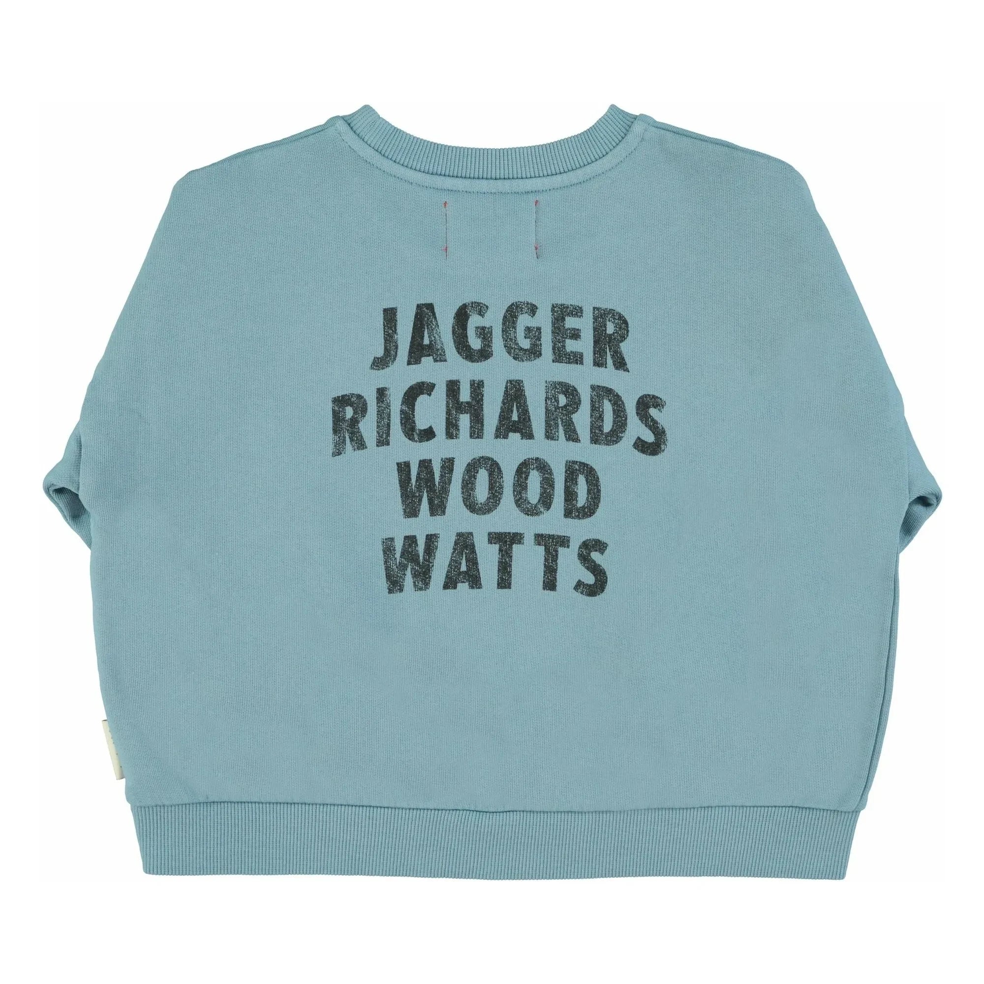 Piupiuchick - Rock Stars Organic Cotton Sweatshirt | Blue