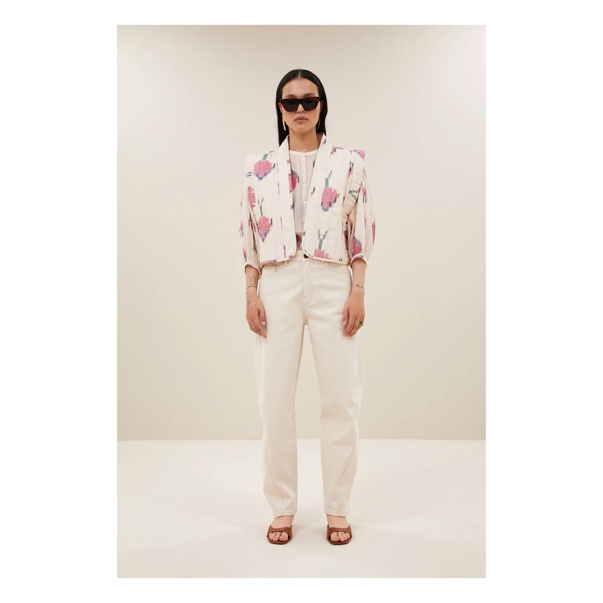 By Bar - Isla Ikat Baumwolljacke | Ecru