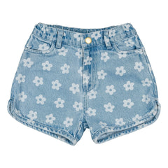 Louis Louise - Andrea Denim Shorts Floral | Light Blue