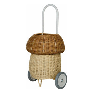 Olli Ella - Tekerlekli Rattan Sepet Champignon