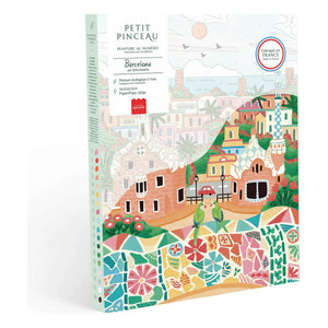La Petite Épicerie – Malen nach Zahlen Kit Barcelona von Dazlstudio
