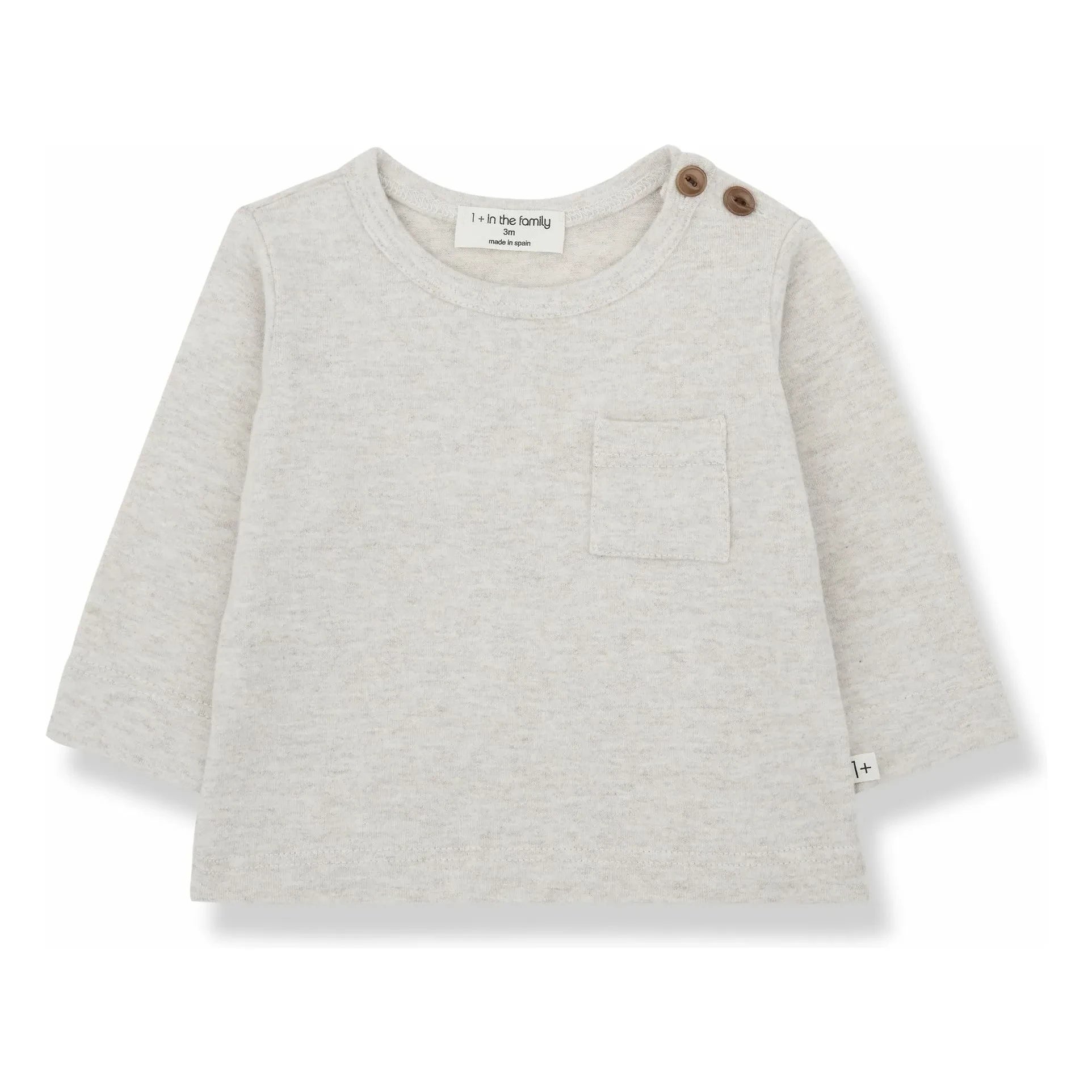 1+ in the Family - Oriol T-Shirt | Heather Beige