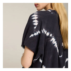 Maison Saint Julien - Corinthe Tie & Dye Gömlek | Klasik Lacivert