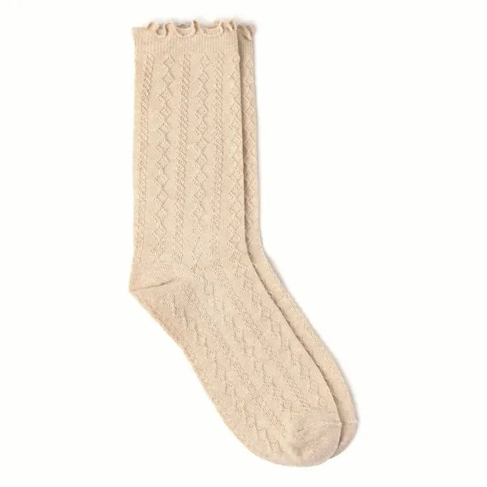 Cozmo - Ruffled socks | Cream