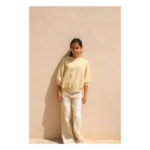 Longlivethequeen - Kutulu sweatshirt | Soluk sarı